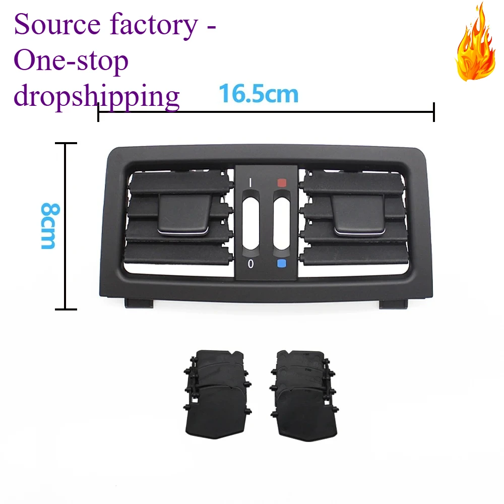 

Rear AC Vent Grille Cover for BMW 5 Series E60 E61 545i 550i, Center Console Air Vent Panel Replacement