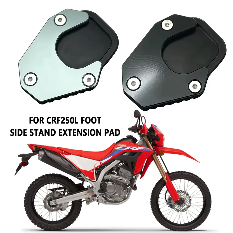 Para HONDA CRF250L CRF 250 RALLY CRF250 2017-2023 2022 soporte de motocicleta almohadilla de extensión pie placa de extensión de caballete lateral