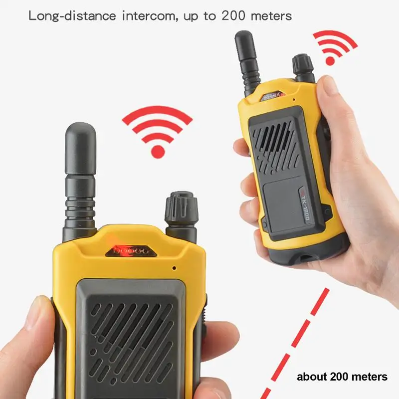 Lange afstand radio Handheld 2 stuks Walkie-talkies voor kinderen Tweerichtingsradio 200 meter bereik Handheld Walkie-talkies als de beste verjaardag