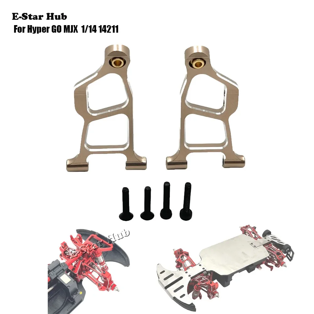 Front Lower Arm for Hyper GO MJX 1/14 14211 OP Accessories Metal Upgrade Parts Rc Model Crawler Car Truck Buggy
