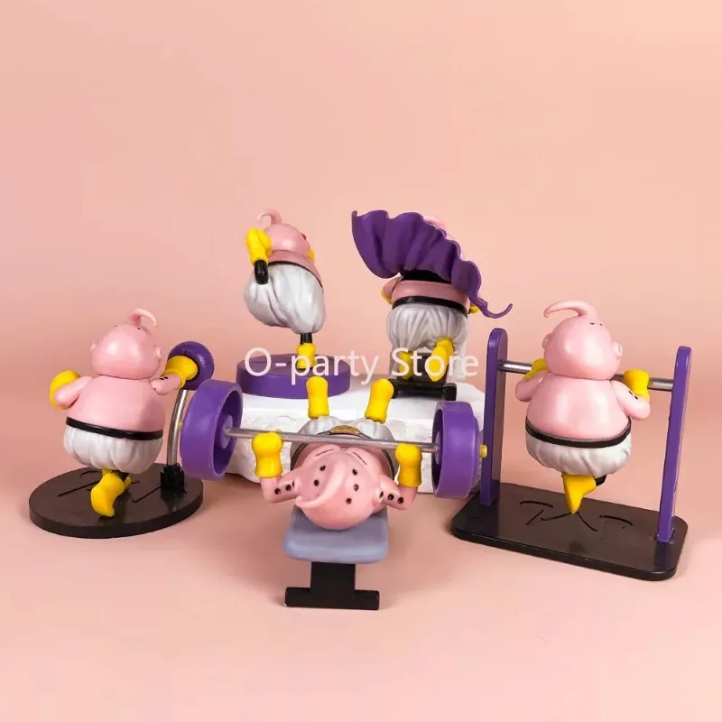 Modelo coleccionable de Dragon Ball Z, versión de Fitness de Majin Buu para decoración del hogar