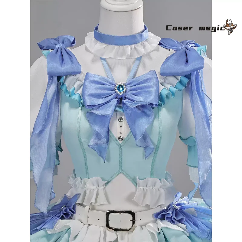 

Anime Puella Magi Madoka Magica Miki Sayaka Cosplay Costume Uniform Halloween Carnival Party Christmas Play Role Clothes
