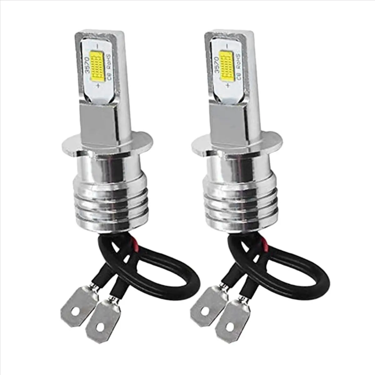 ABQX 2X H3 Super Bright LED Headlight Fog Light Driving Lamp Bulb Kit 6000K White 10W