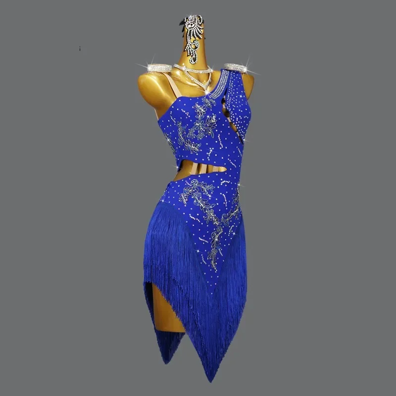 2024 Latin Dance Dress Competition Sexy Fringed Skirt Ballroom Practice Wear Costume Ladies Samba Cabaret  sports girls Clothing