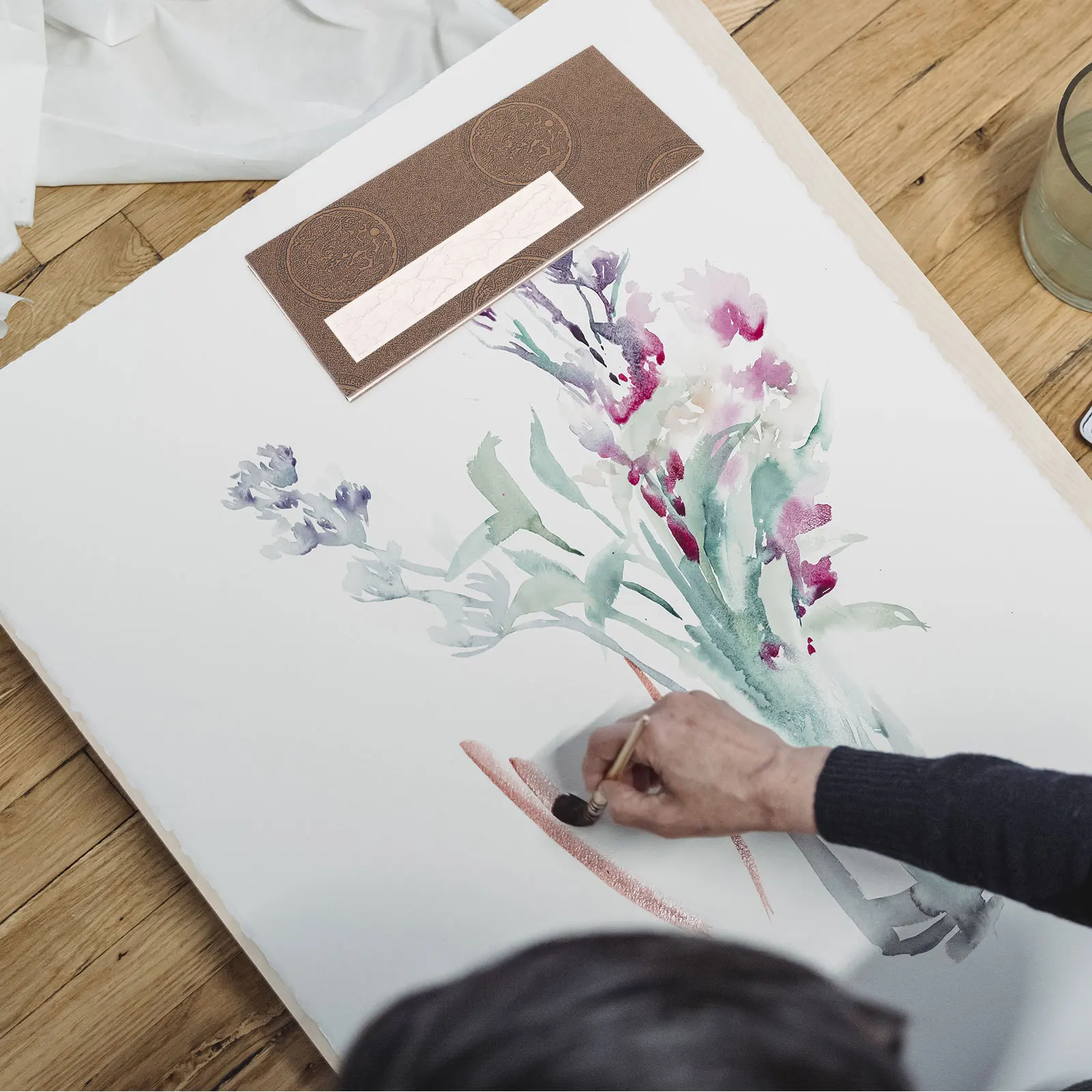 كتاب ورقي للخط قابل للطي، أوراق فارغة عتيقة للكتابة على الفن الصيني، أدوات مكتبية على طراز البرشمان #3