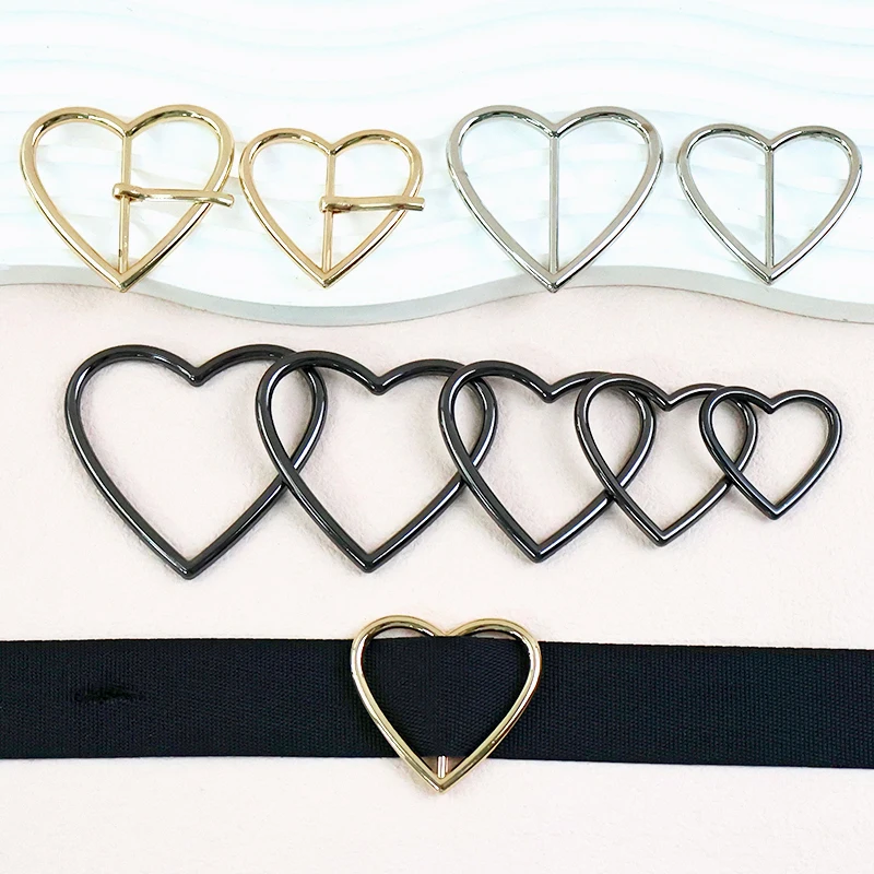 

5/10P 20-40mm Belt Buckles for Garment O Ring Metal Buckle Tri-Glide Slider Hook Bag Shoulder Strap Adjust Pin Hooks Shoe Clasp