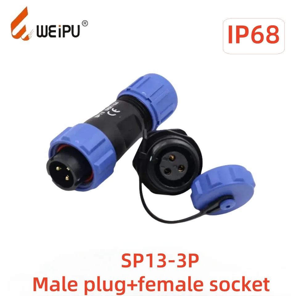 WEIPU موصل مقاوم للماء SP13 IP68 كابل مقاوم للماء التوصيل المقبس في الهواء الطلق مختومة معدات مقاومة للماء موصل 2P3P4P5P6P7P9P #4