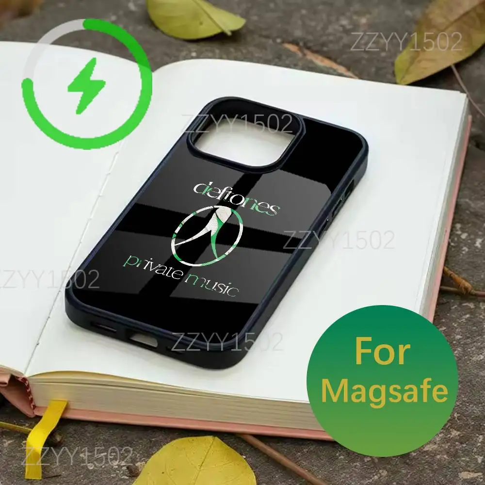 D-Deftones Private Music Phone Case For iPhone 17,16,15,14,13,12,11,Pro,Max,Plus,Mini,SE4,E Magsafe Wireless Charging