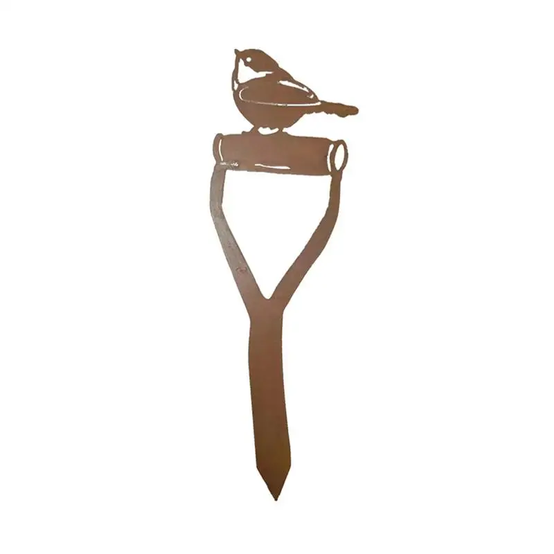 

Metal Bird For Garden Standing Bird Silhouette Garden Iron Stake Realistic Landscape Decor Accessories For Terrace Forest