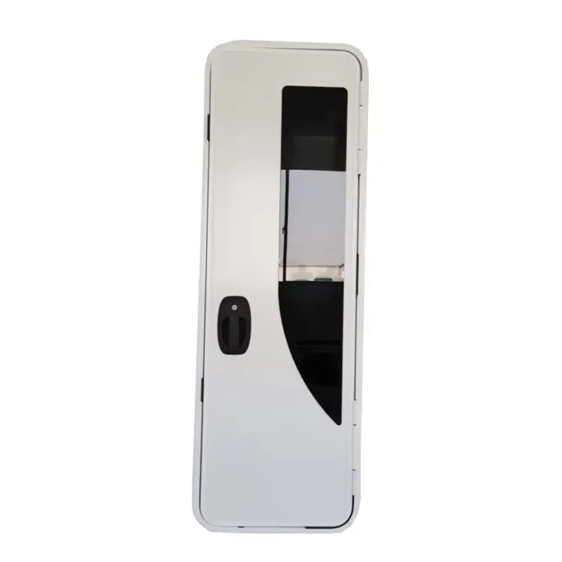 Aluminum Alloy Frame European Security RV Motorhome Caravan Camper Door with Double-point Lock for Factory Direct Sale