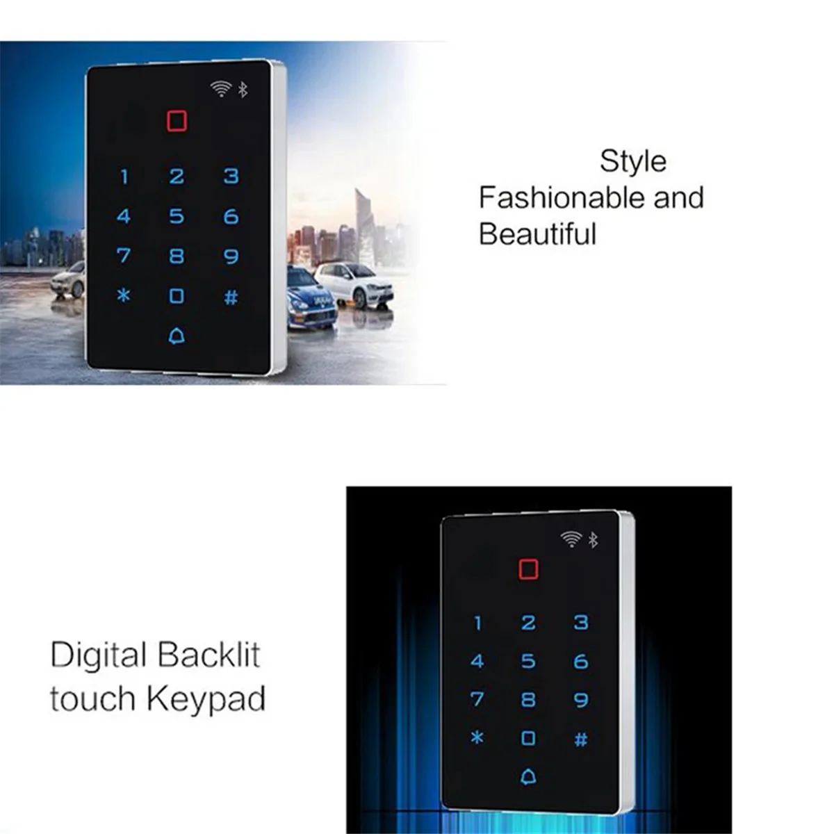 (AD11] Smart Touch Password Lock Access Control System Controller ID Card Swipe Button Unlocking Machine