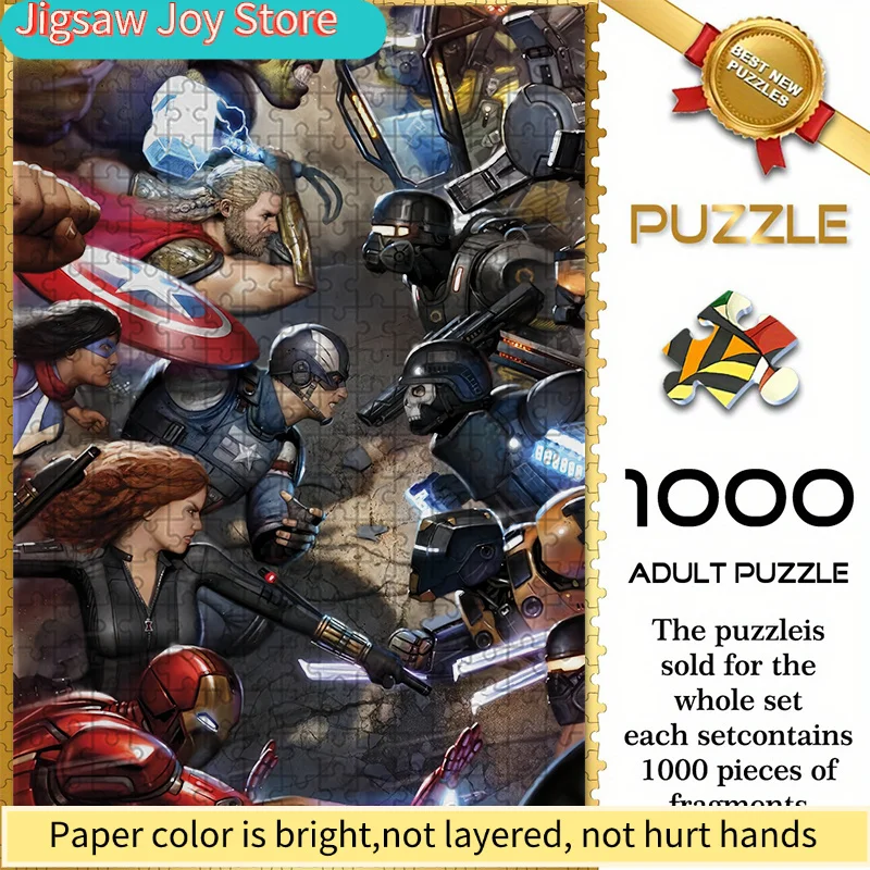 

Бесшовный пазл на тему Marvel Z11.1-120, Герои Мстителей против... Механический Легион: Дизайн в стиле эпического фильма — Прочный и долговечный
