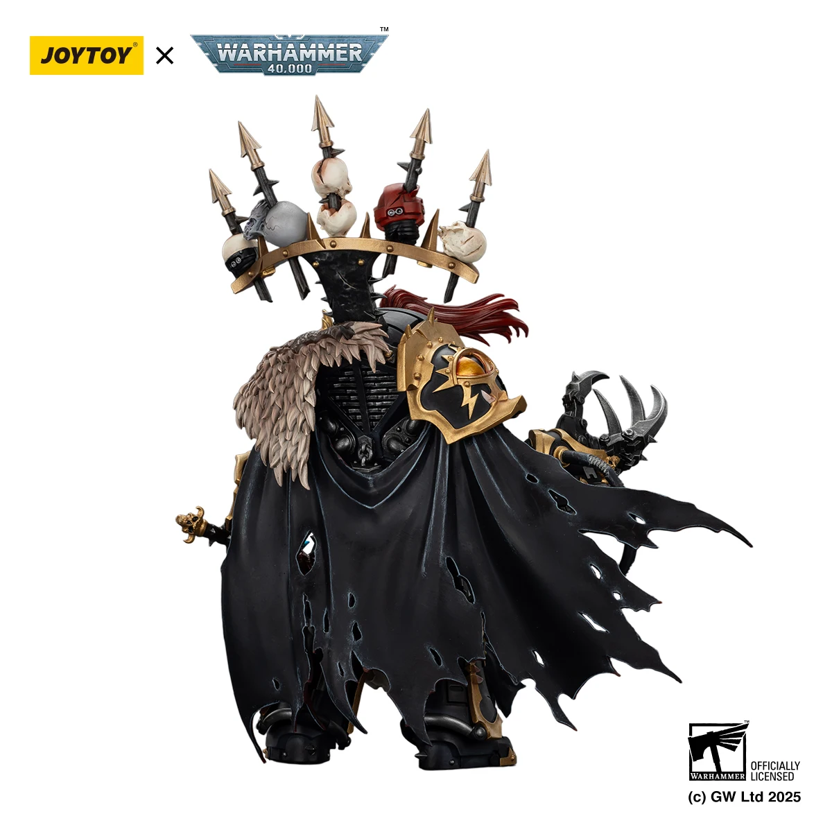 JOYTOY Warhammer40K 1/18 Action Figure Black Legion Abaddon the Despoiler Anime Figurine Joint Movable Model Birthday Boy Gifts view 3