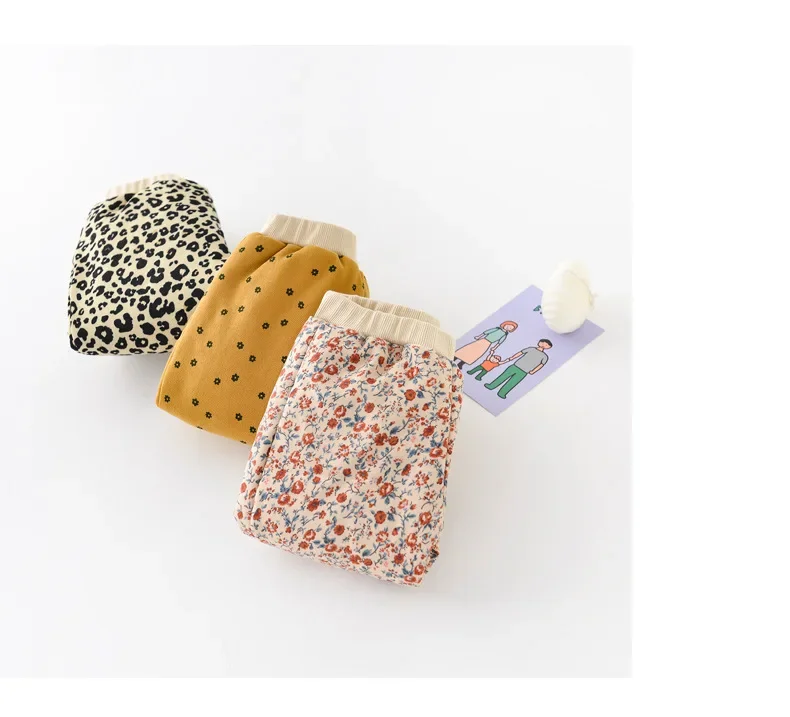 OLEKID 2026 Winter Baby Warme Kleidungssets Niedlicher Leoparden-Blumen-Mantel + Hose 2-teiliger Anzug Vintage Baby Mädchen Outfits Säuglings-Jacken-Set – Detail 13