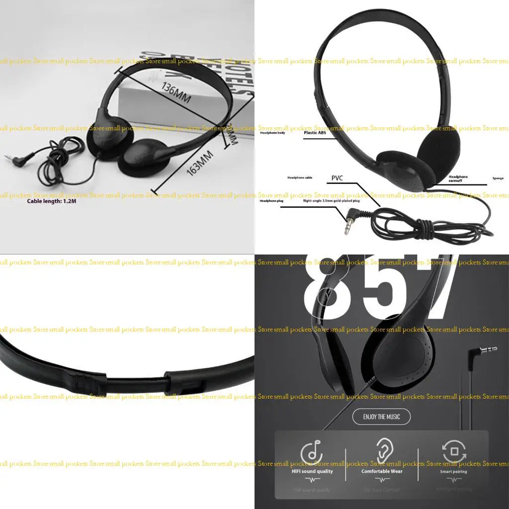 R1WD Sound Earphones Lightweight ABS 1.2M Cable Suitable for Devices