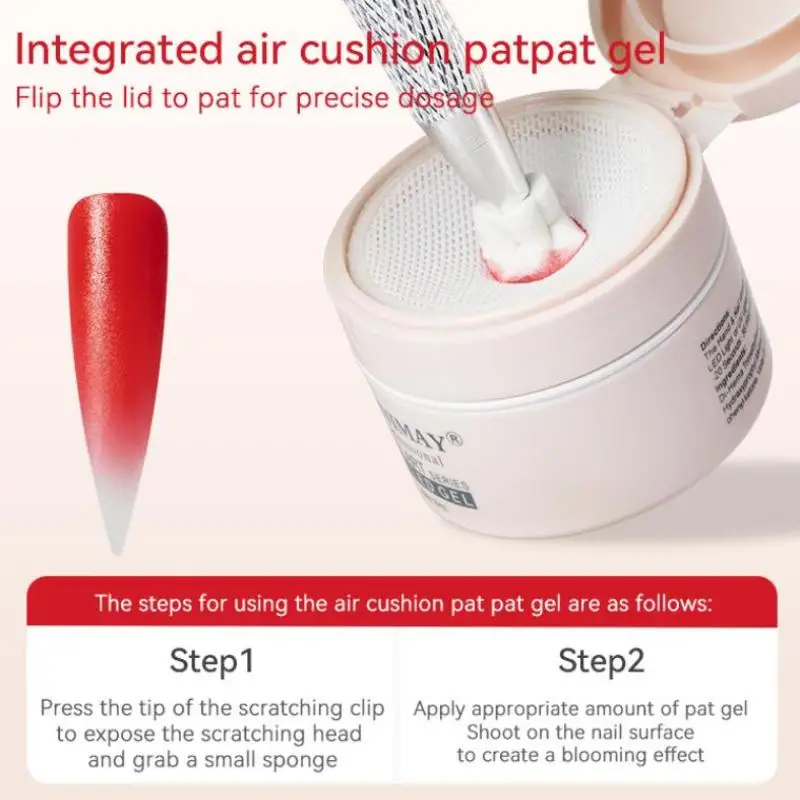 

8ml Nail Art Patting Glue Nail Polish 6 Colors Pat Painting Gel Fluorescent Slap Nail Polish Soak Off UV LED For Manicure