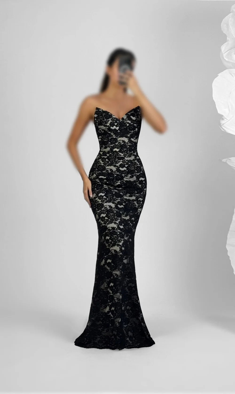 Bella Customized Lace Elegant Strapless Mermaid Prom Dresses Off Shoulder Slim-fit vestidos de noche Sweetheart Formal Evening