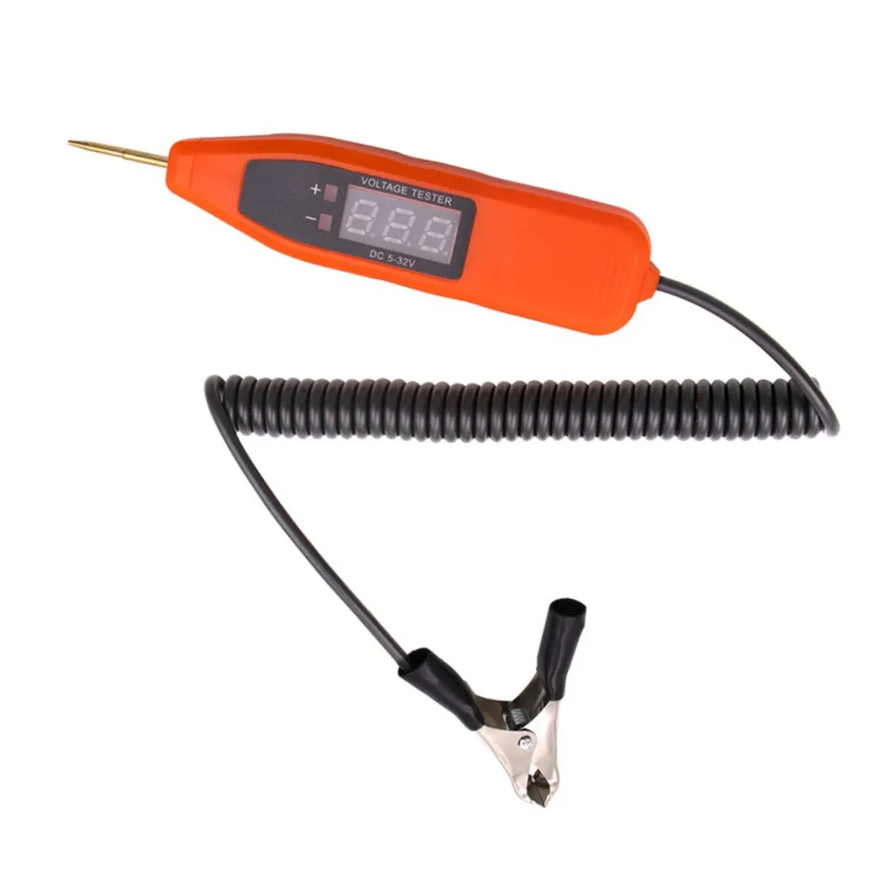 Digital For Voltage Tester Pen 2.5-35V LCD Display Automotive Circuit Repair Tool For Car Motorcycle For Bulldozer For Excavator