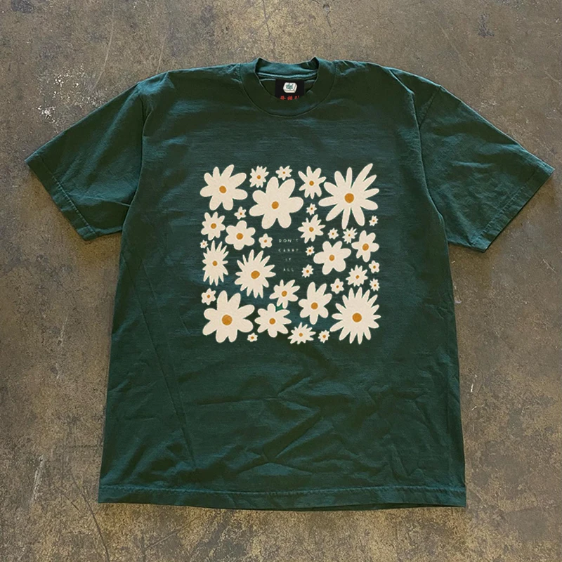 

Lightweight ort Sve T-irt Street Sle Men's Women's Fun Design Versatile Cotton Blend Summer Casual round Ne Top