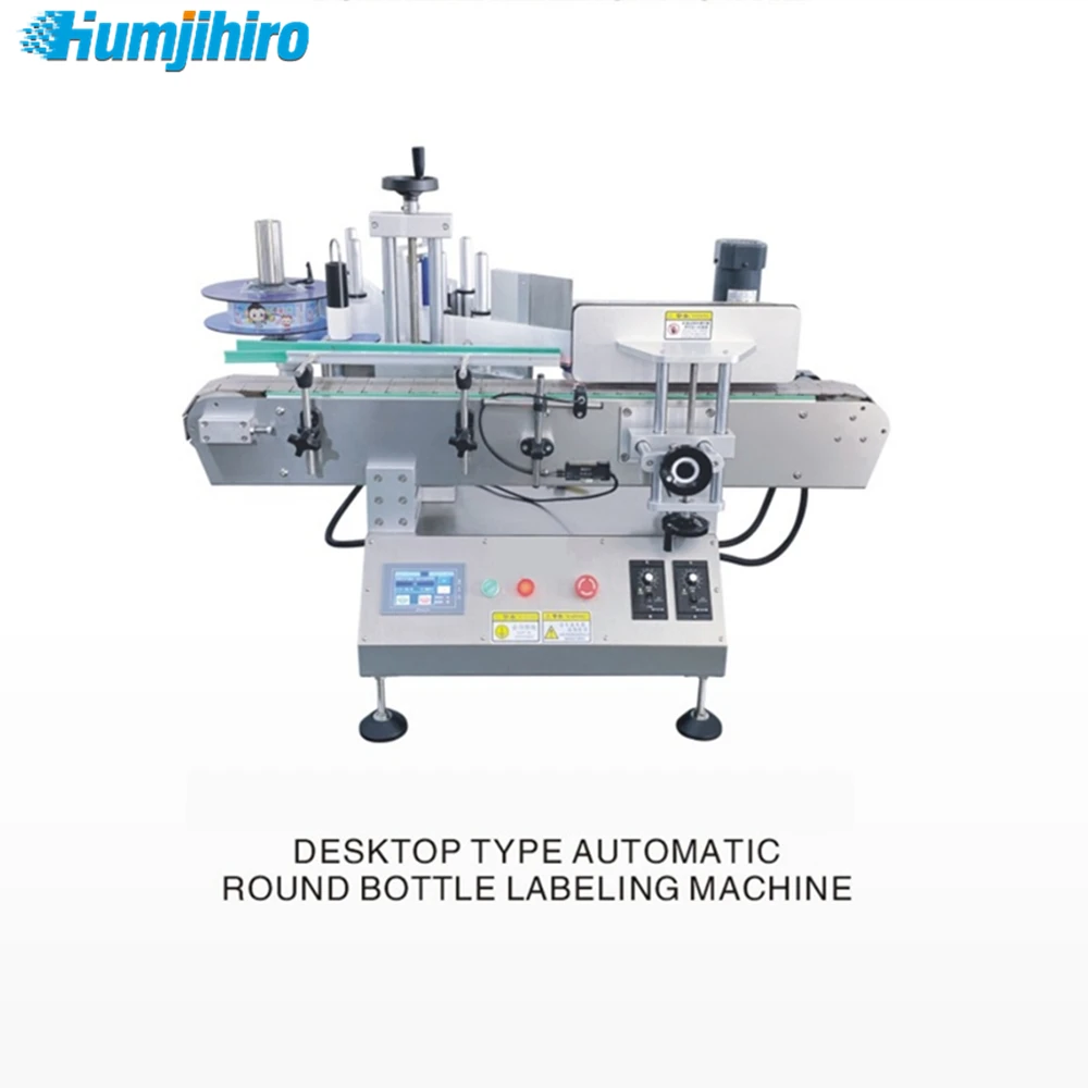 Desktop Type Automatic Round Bottle Labeling Mahine TY100 Label Applicator Adhesive Sticker Labeler Label Dispenser Printer