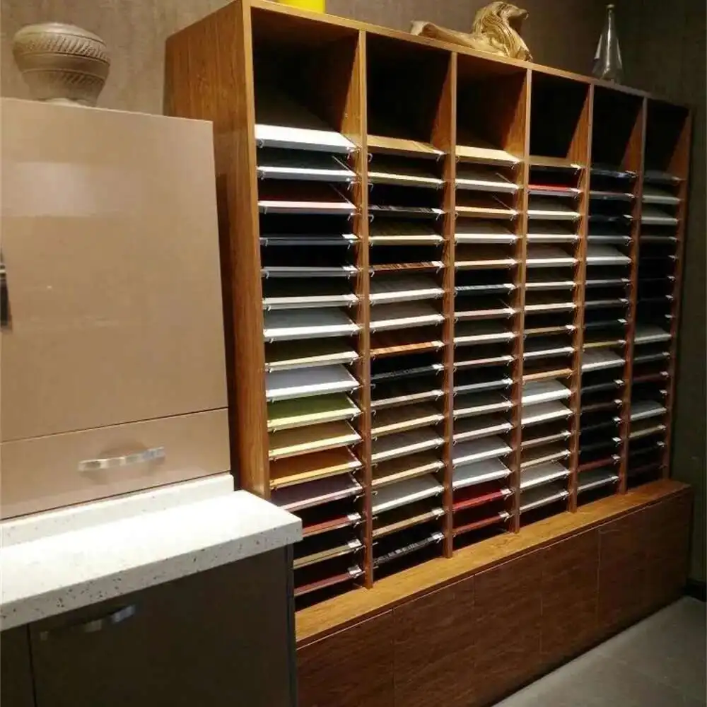 10pairs/lot Premintehdw Kitchen Cupboard Cabinet Door Plate Sample Board Holder Stock Display Rack Display Bracket Chrome Pole