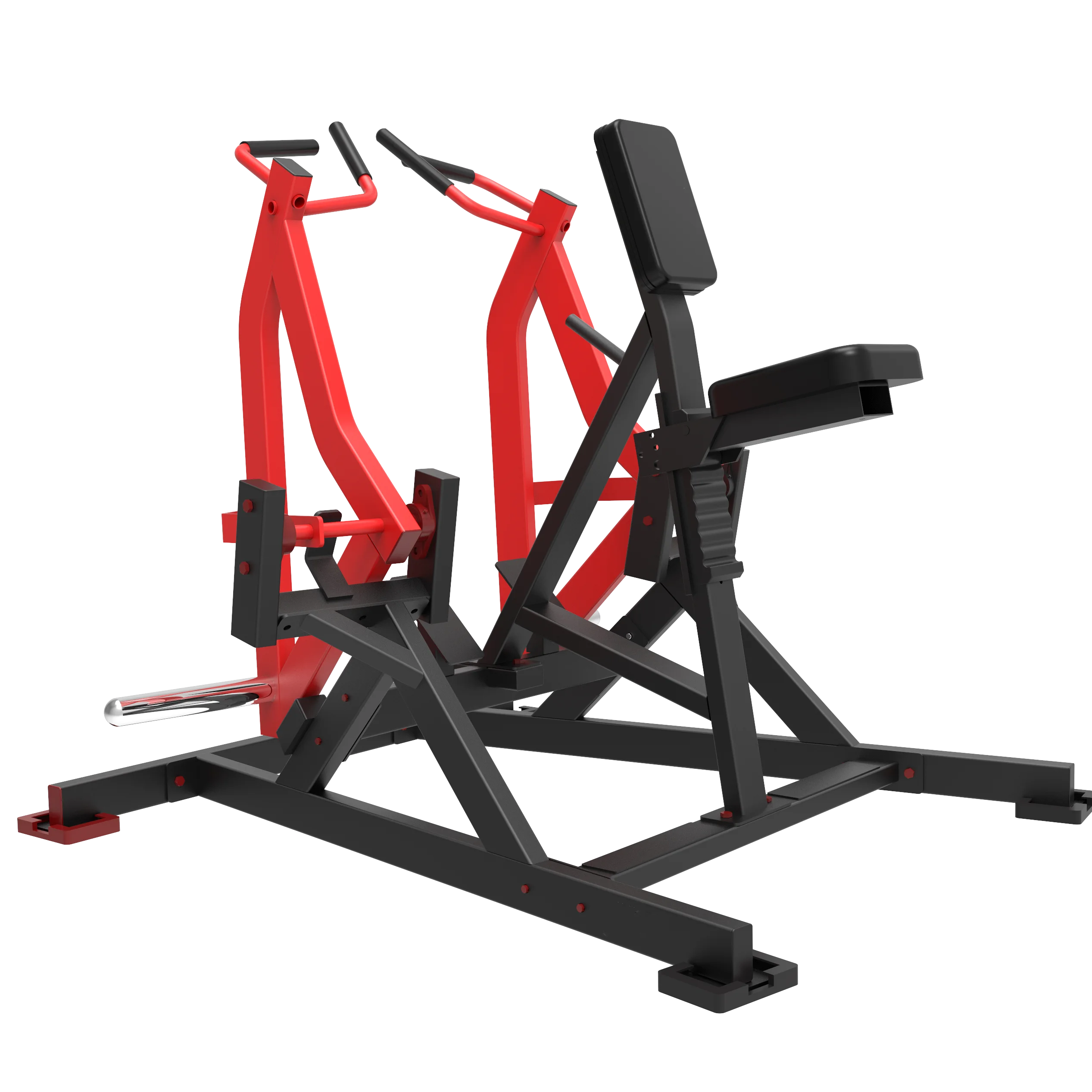 Commercial Iso-Lateral Rowing T011 Low Row Plate Loaded Indoor Sport Equipment Seated Low Row Machine Gym Training Equipment