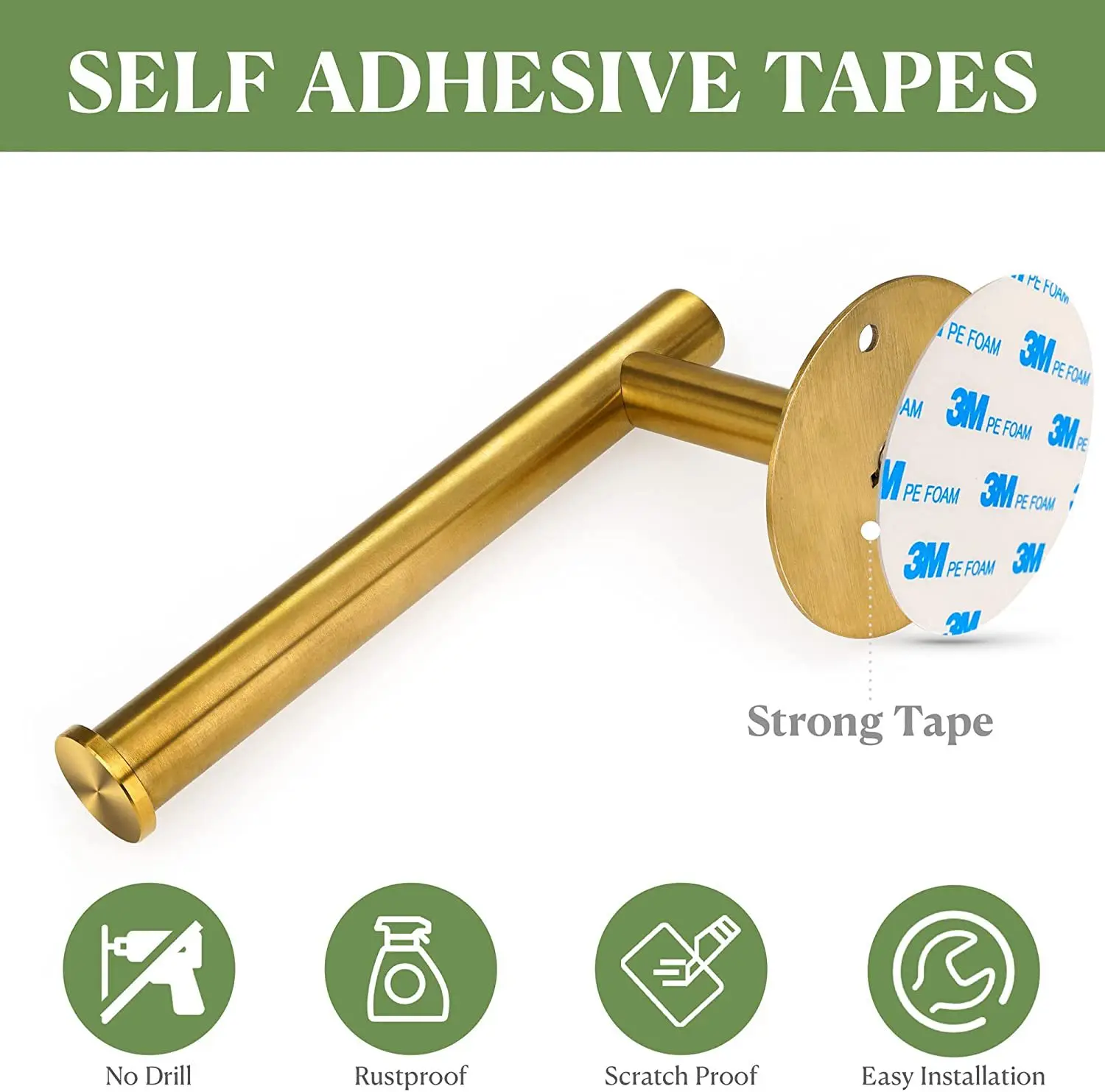 

2pcs Stainless Toilet Paper Rack Hanger Wall Mount Roll Paper Towel Holder Curtain Holdbacks drill Bathroom Tissue wc Organizers