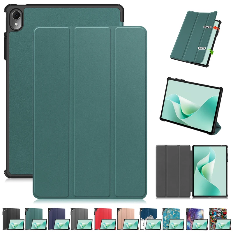 Funda de cuero magnético para Huawei Matepad 11,5 S, cubierta inteligente dura, triple pliegue, para Huawei MatePad 11.5S 2024, TGR-W09 W10