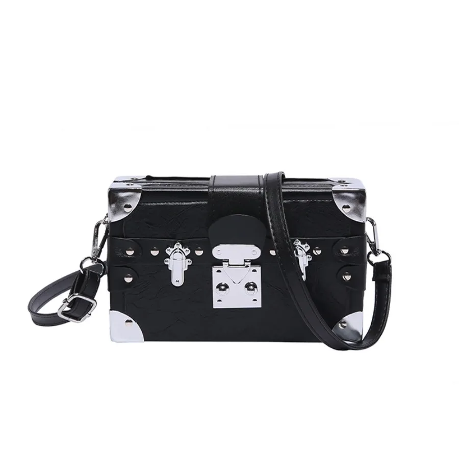 

New fashion exquisite niche box bag oceanic hundred matching pure color shoulder bag personality crossbody female bags