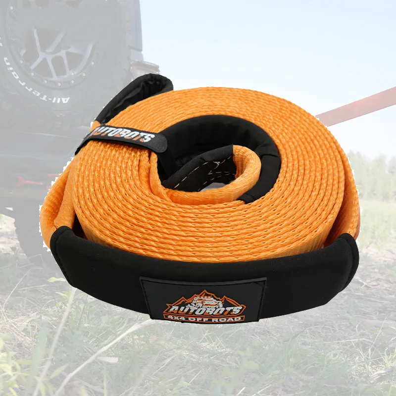 33000lb Recovery Snatch Strap Heavy Duty Recovery Tow Strap | 30ft x 3inch Vehicle Tow Strap Suits for 4x4 Offroad UTV ATV Truck