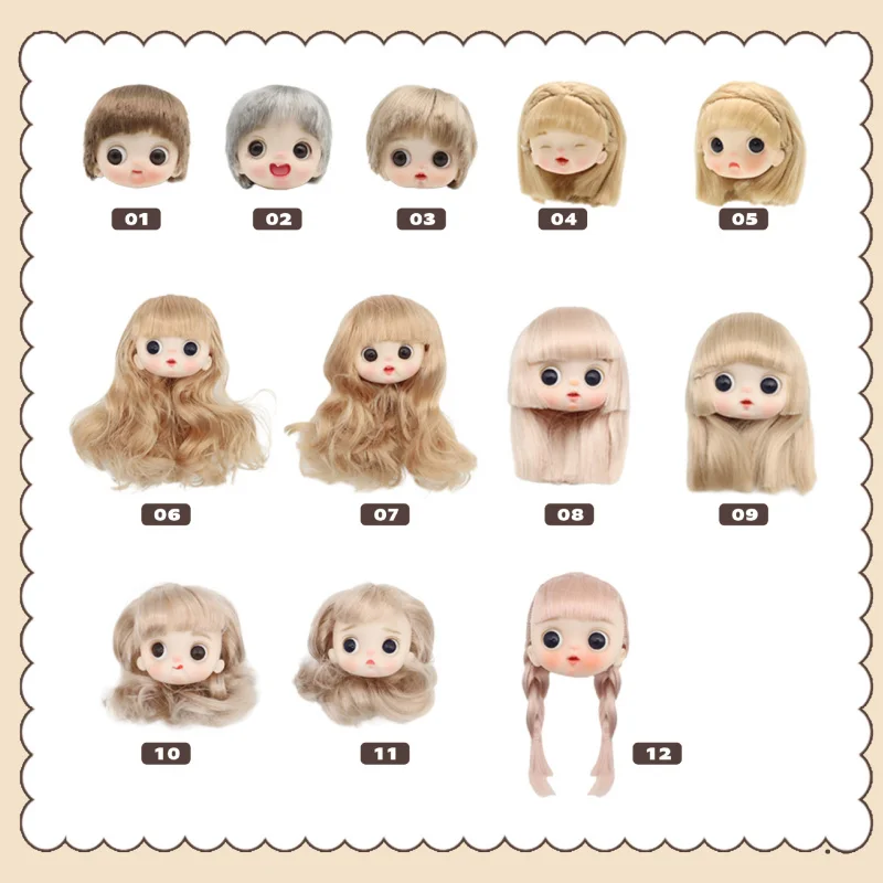 

Виниловые кукольные головы, несколько стилей, бесплатный выбор, мини-креативные фигурки с украшениями