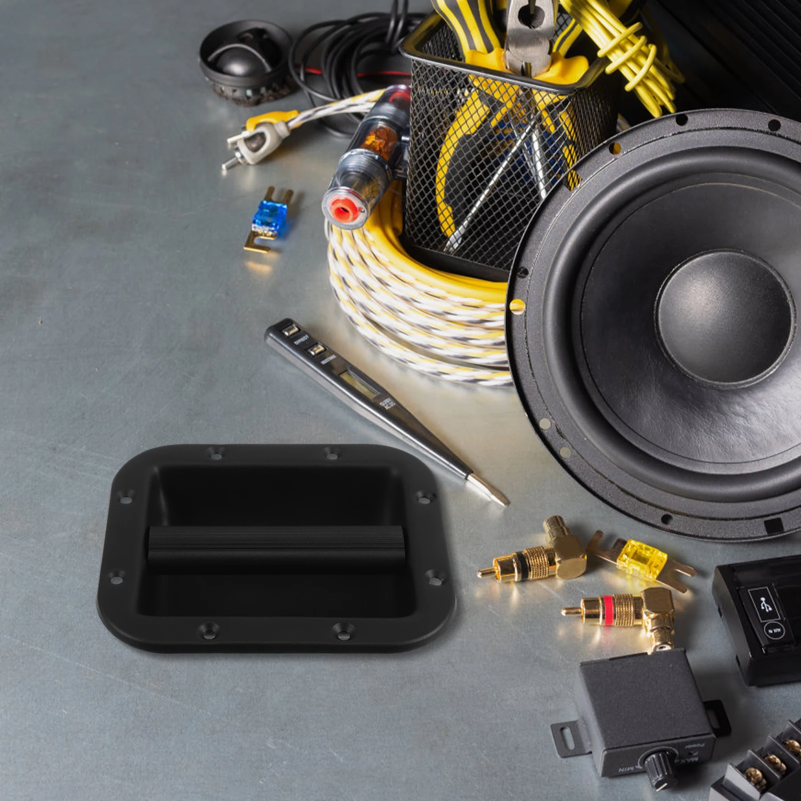 

Heavy Load Iron Speaker Side Handle Durable Audio Cabinet Handle Replacement For Guitar Flight Case Hardware 177X152Mm