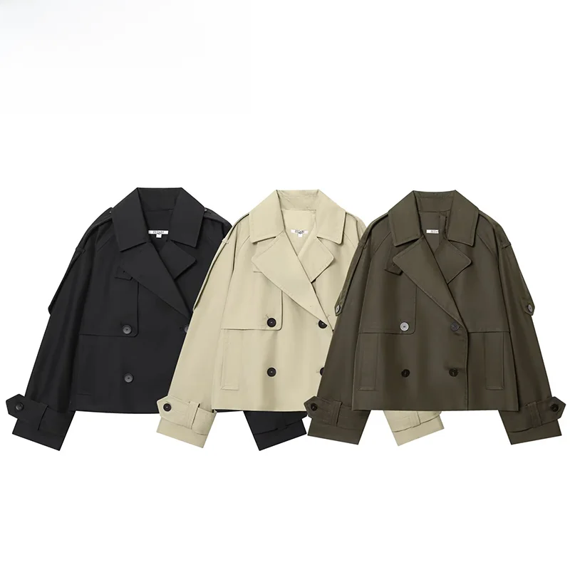 

Faionable ort Waterproof Spring Windbreaker Women's Street Sle Coat ZR New Arrival 2026 Seasonal Collection