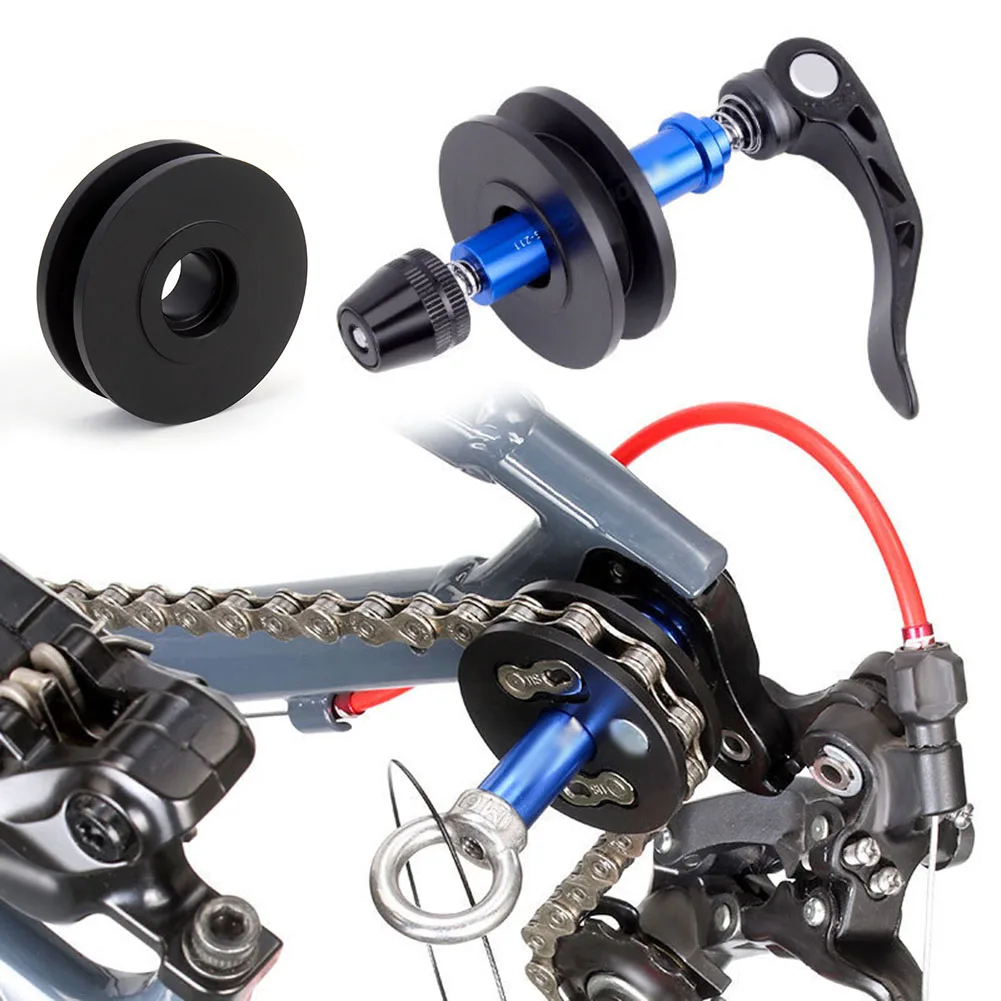 Bicycle Chain Keeper Holder MTB Road Bike Washing Cleaning Chain Fixer Tensioner Tool 12mm Thru Axle Chain Keeper Bike Accessory