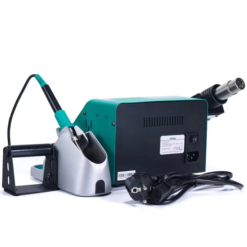 【2026】YIHUA 992D + Estación de soldadura LCD con pluma de vacío de hierro para soldar para fumar Estación de Reparación BGA Secador de aire caliente Estación de soldadura