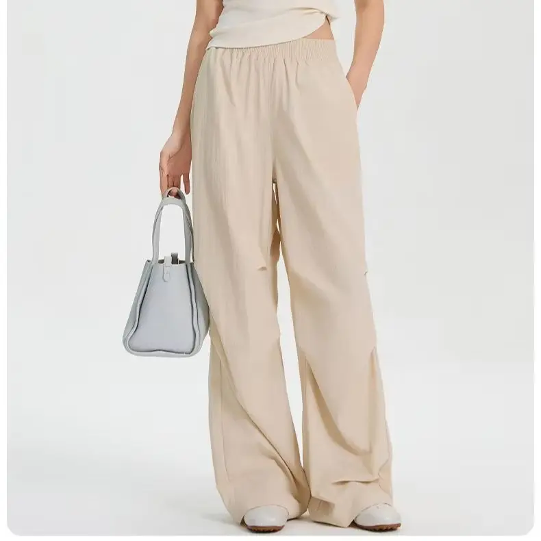 Women's Cropped Yoga Trousers: Slim-fit, Breathable, Flowing, Perfect for Petite Figures – Lightweight Summer Style