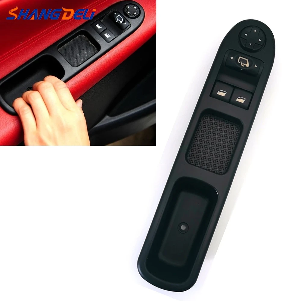 

Compatible For Peugeot 207 CC 2006 - 2009 Car Front Left Driver Side Power Window Lifter Control Switch Rearview Mirror Button