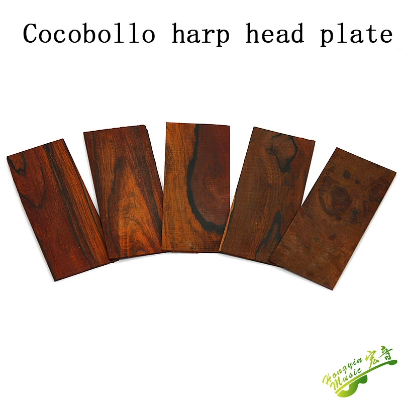 1PCS Guitar Headstock Veneer Makeup Board Guitar Head Patch Decoration Solid Wood HUATOOL