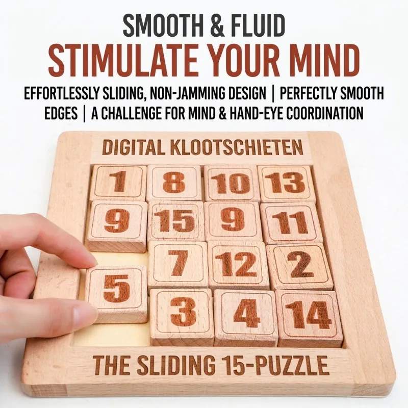Beechwood Digital Klotski Kids Intelligence Development Toy Logical Thinking Training Brain Burning Puzzle Maze Game Early