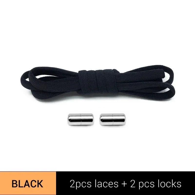 Pack De 10 Cordones Elásticos Con Cierre Metálico, Sin Atar, Para Zapatos De Deporte O Casual