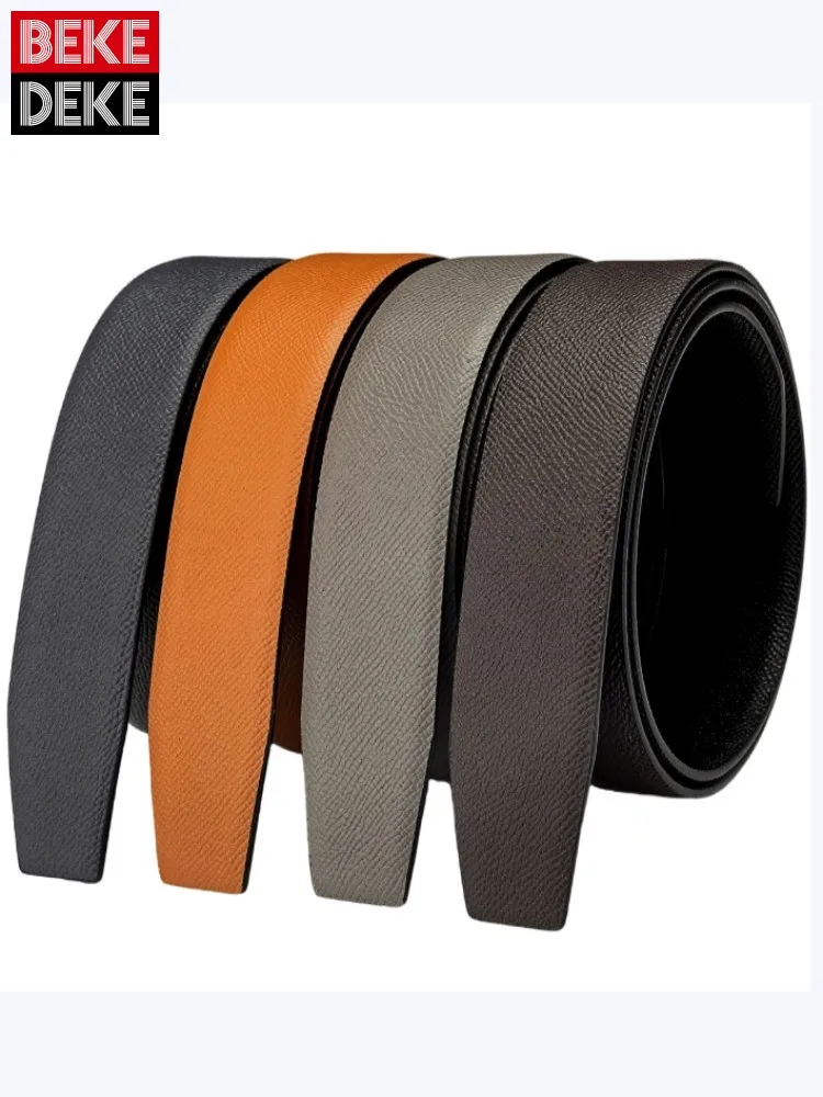 Work Men High Quality Cowhide Strap For Pant Business Casual Male Solid Color Belts Waistband Real Leather Belt For Pants