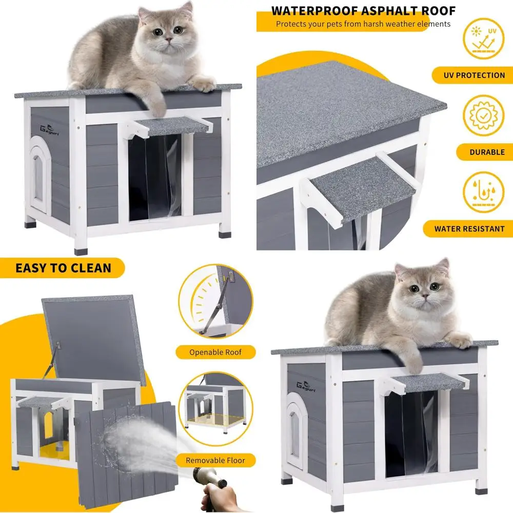

All-Weather Outdoor Shelter for Feral Cats - Winter Protection