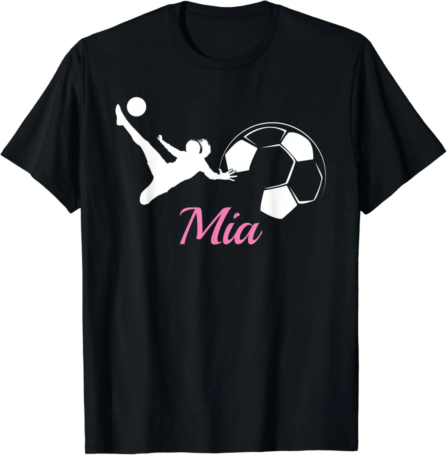 

Mia Name Gift Personalized Soccer T-Shirt