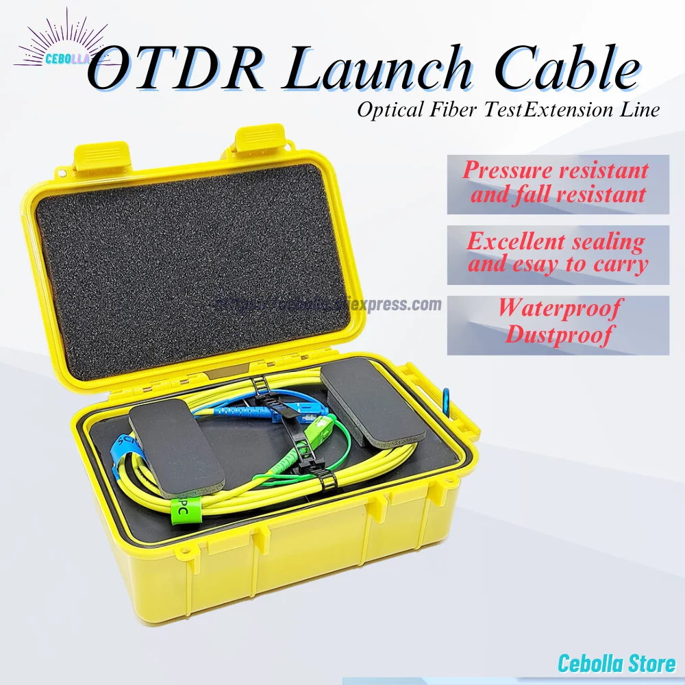 

Fiber Optical Launch Cable Box OTDR Blind Zone Eliminator APC SC-SC SM 1310/1550nm Test Extension Line