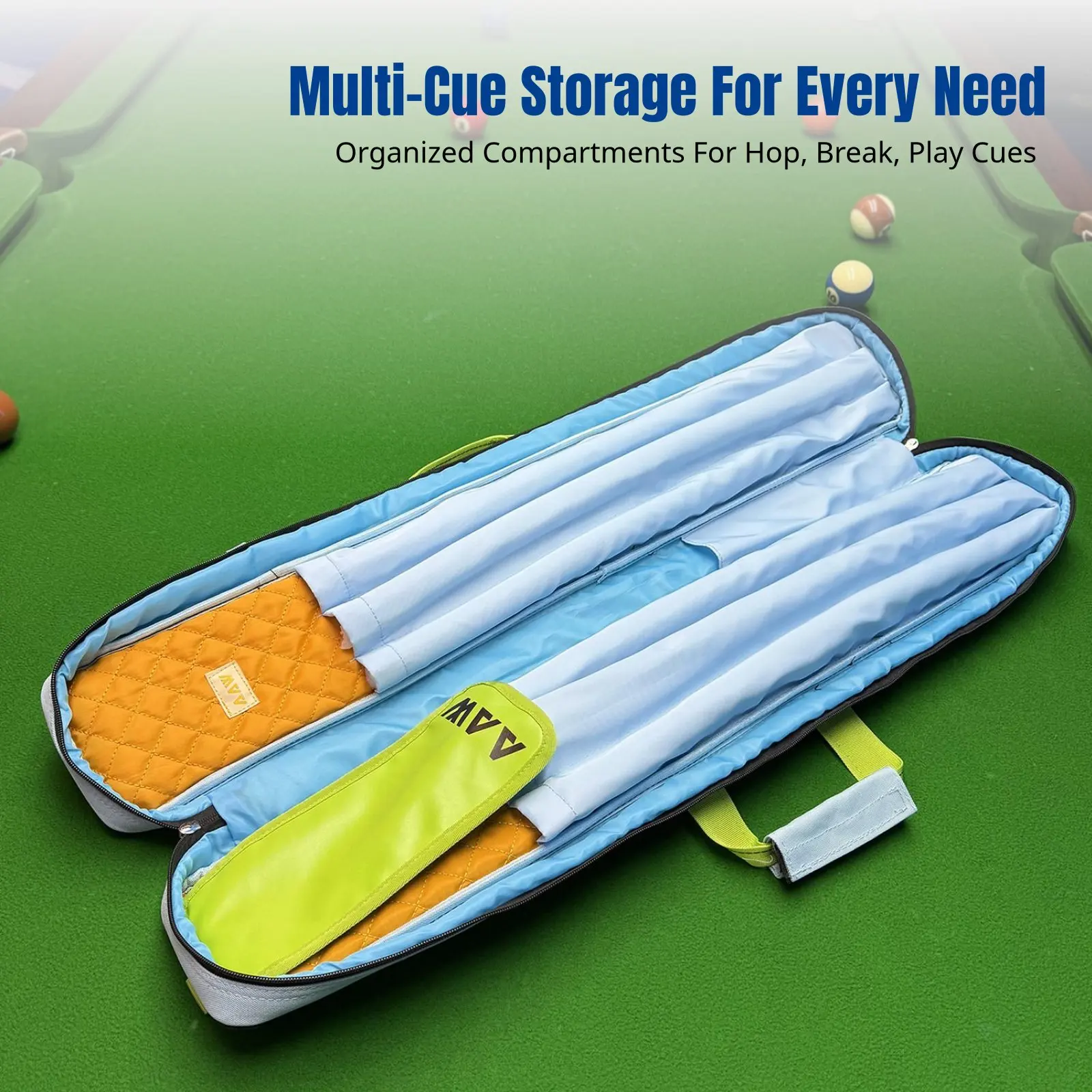 

Мягкий чехол для бильярдного кия с мультяшным рисунком морковки, для киев для разбивки, прыжков и игры, с большим отделением для хранения, уникальный молодежный дизайн, случайный цвет