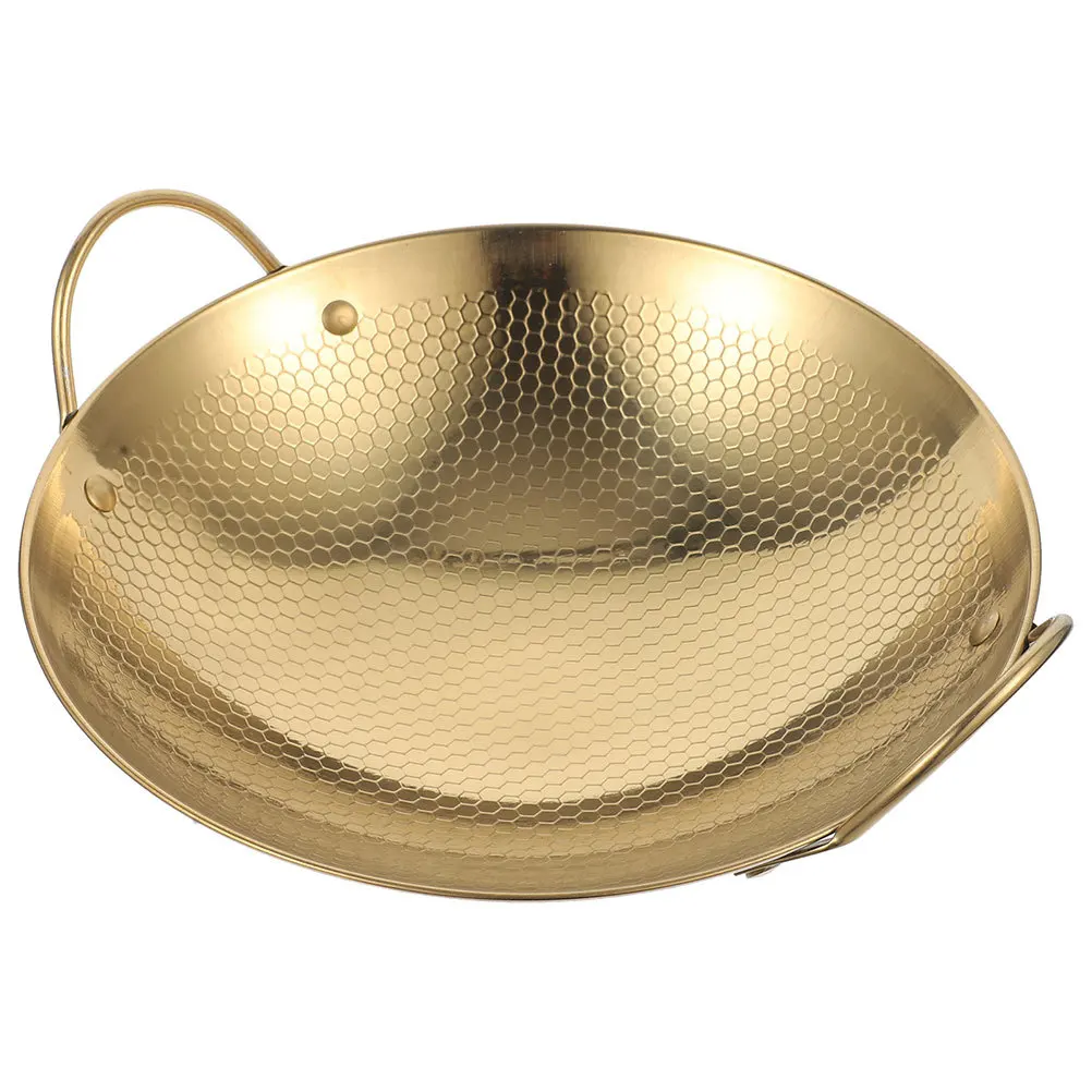 

Stainless Steel Wok Honeycomb Structure Cooking Pot Hot Pot Pan Home Kitchen Restaurant Use Easy Clean Fast Heating