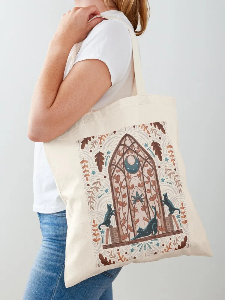 Inktober 2022 - Window Tote Bag Portable shopping bag foldable reusable bag shopper women canvas