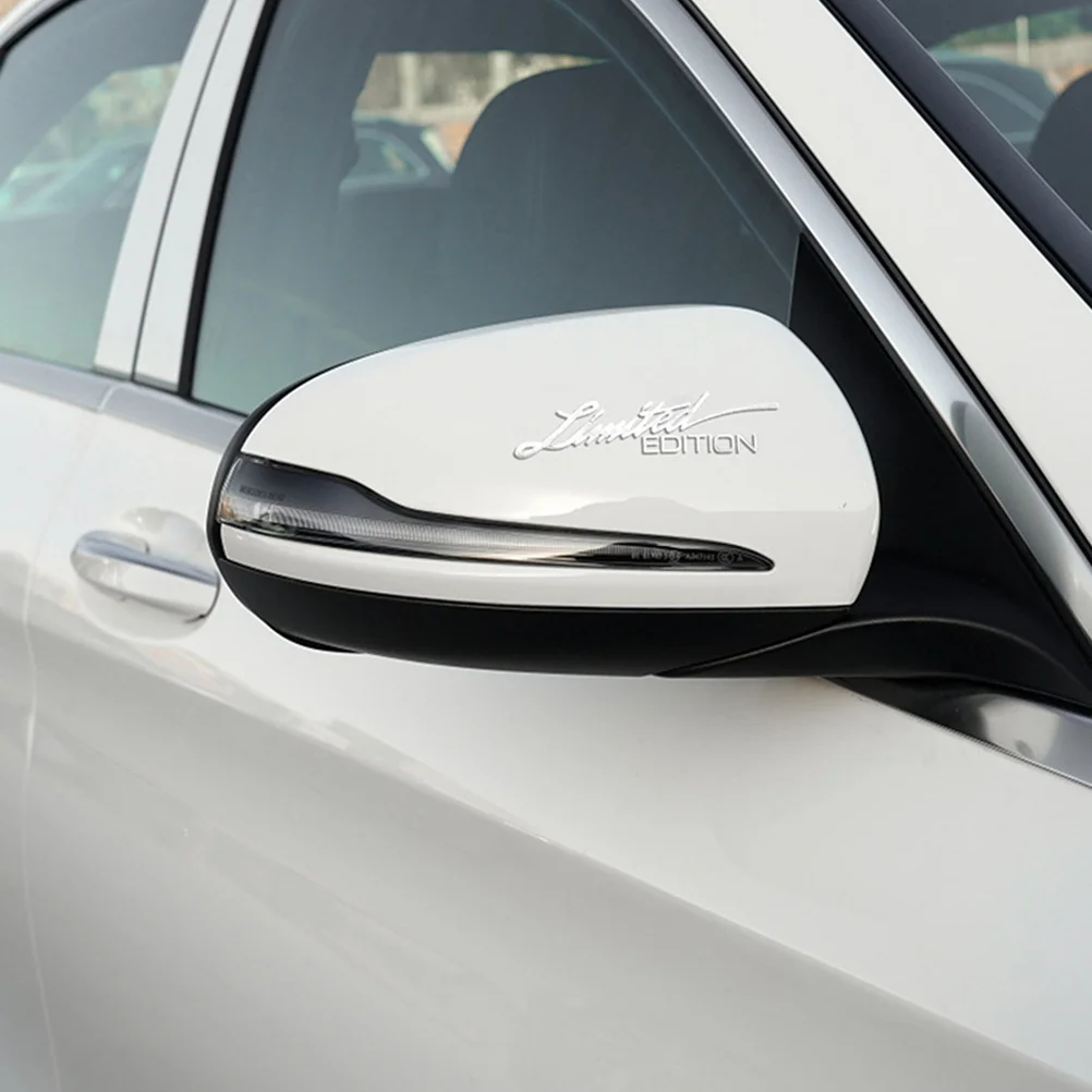 

6pcs Metal Reflective Car Stickers Aluminum Alloy Scratch Cover Decorative Decals For Vehicle Exterior Hood Window Door Trim