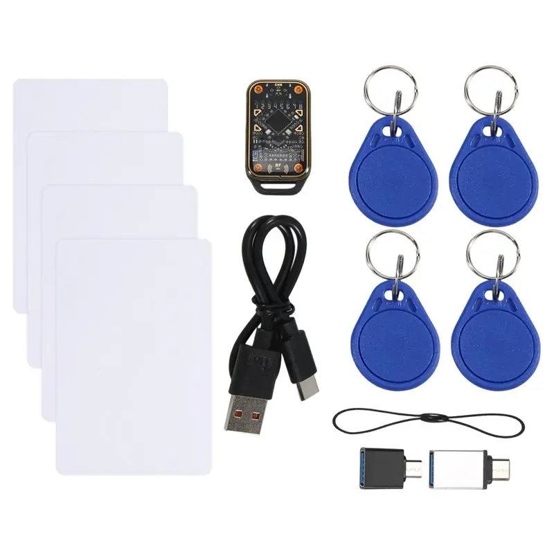 4XCUID Keychain/Card Chameleon Ultra RFID Smart Chip Reader Duplicator Smart Card Emulator ID IC Card Decode-A09I