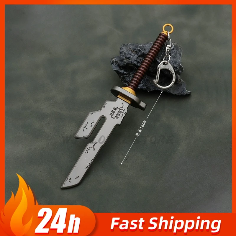 16 cm/6,29 Zoll Jujutsu Anime Peripheriegeräte Tenketsu Schlüsselanhänger Waffenmodelle Fushiguro Toji Samurai Schwerter Handwerk Ornament Junge Spielzeug Geschenk